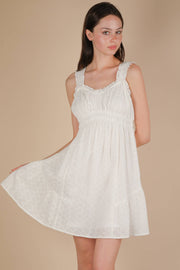 Evangeline Eyelet Mini Dress