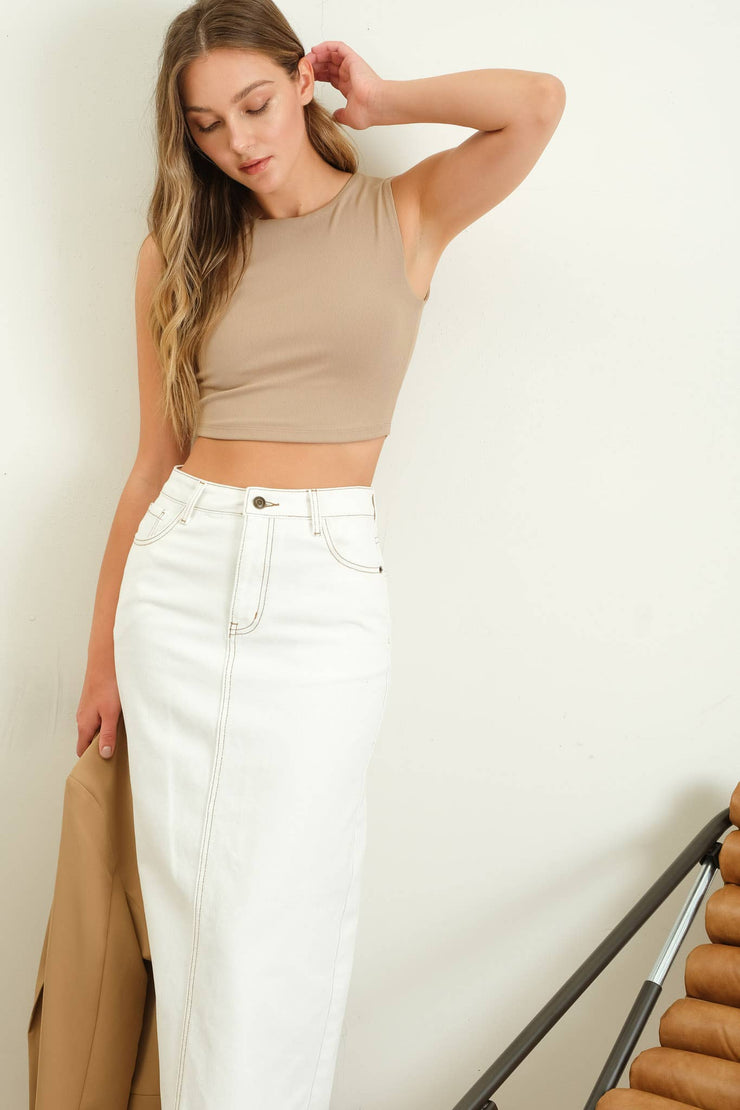 Isley Denim Midi Skirt