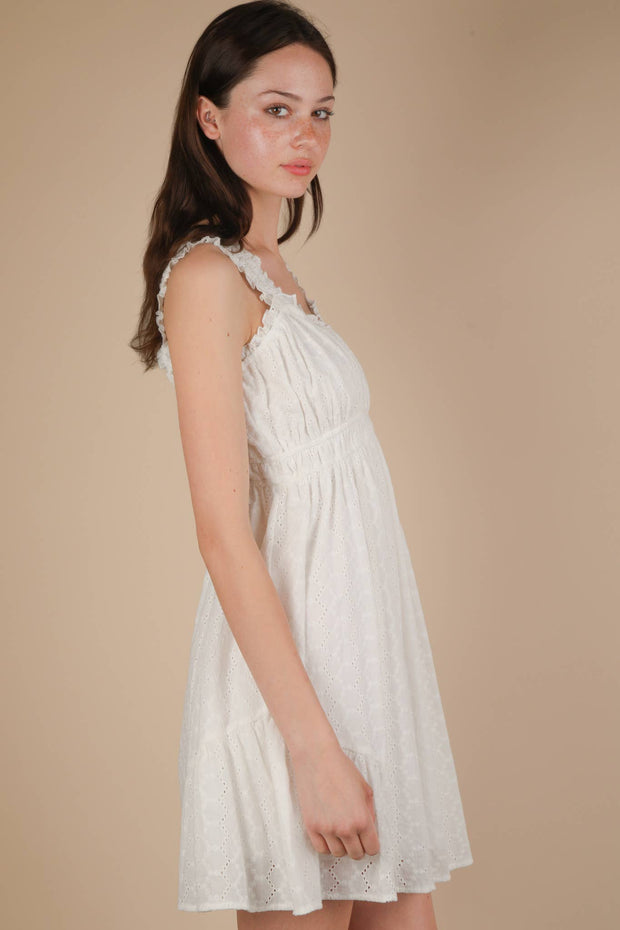 Evangeline Eyelet Mini Dress