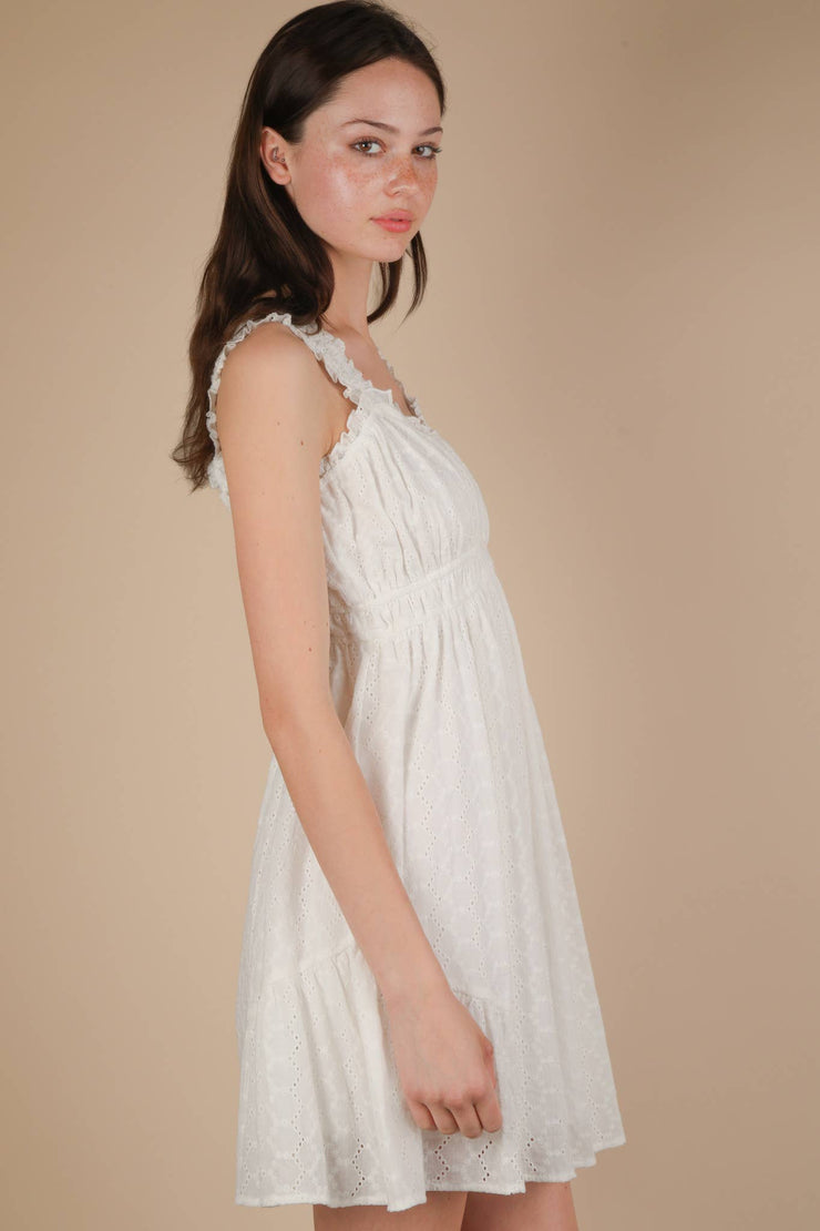 Evangeline Eyelet Mini Dress