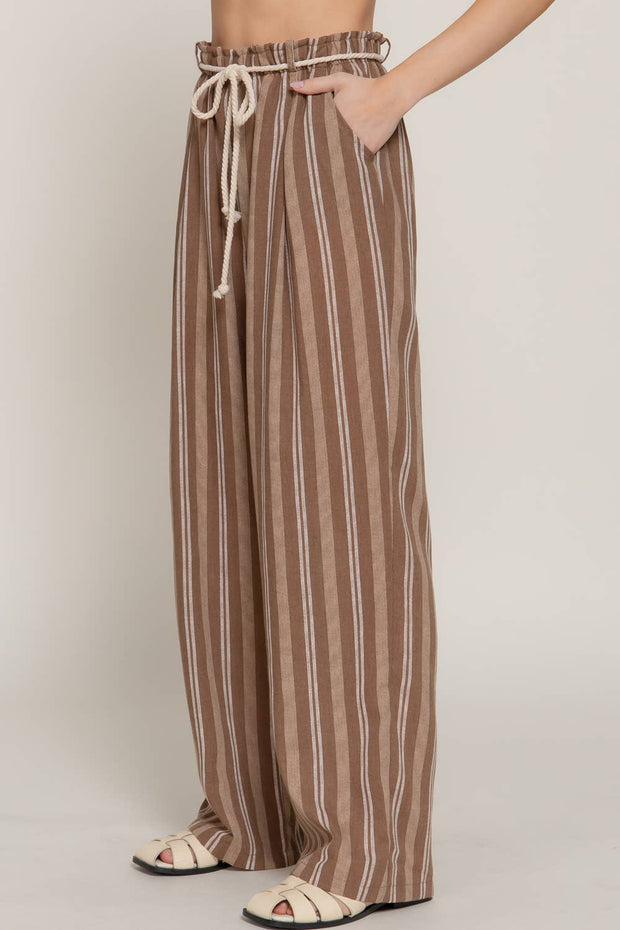 Seaside Stripe Linen Pants