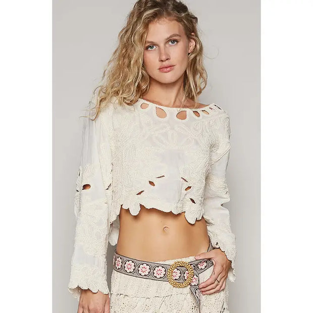 Ryan Crochet Top
