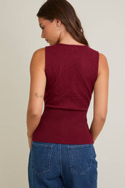 Pointelle Sweater Tank