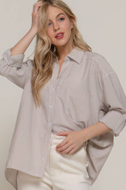 Boardwalk Stripe Oversized Shirt