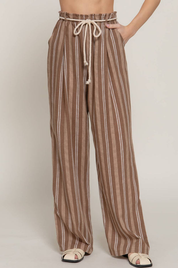 Seaside Stripe Linen Pants