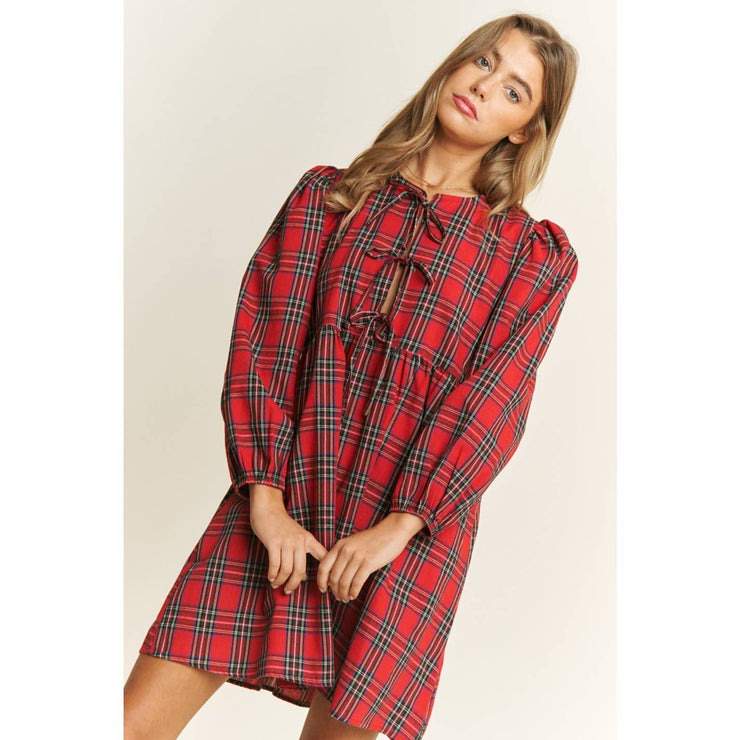 Christmas Day Plaid Dress