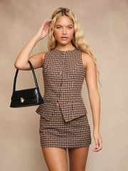 Blair Plaid Vest Top