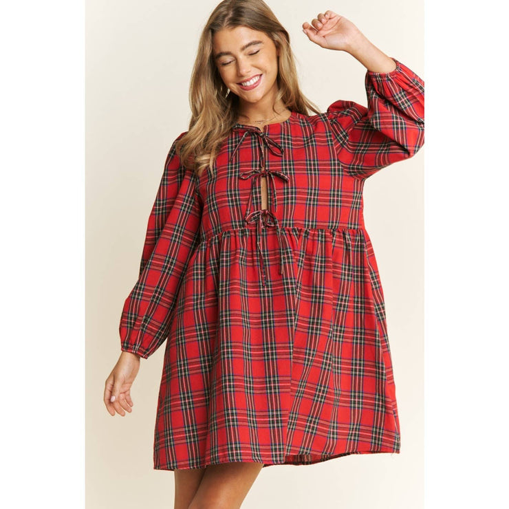 Christmas Day Plaid Dress