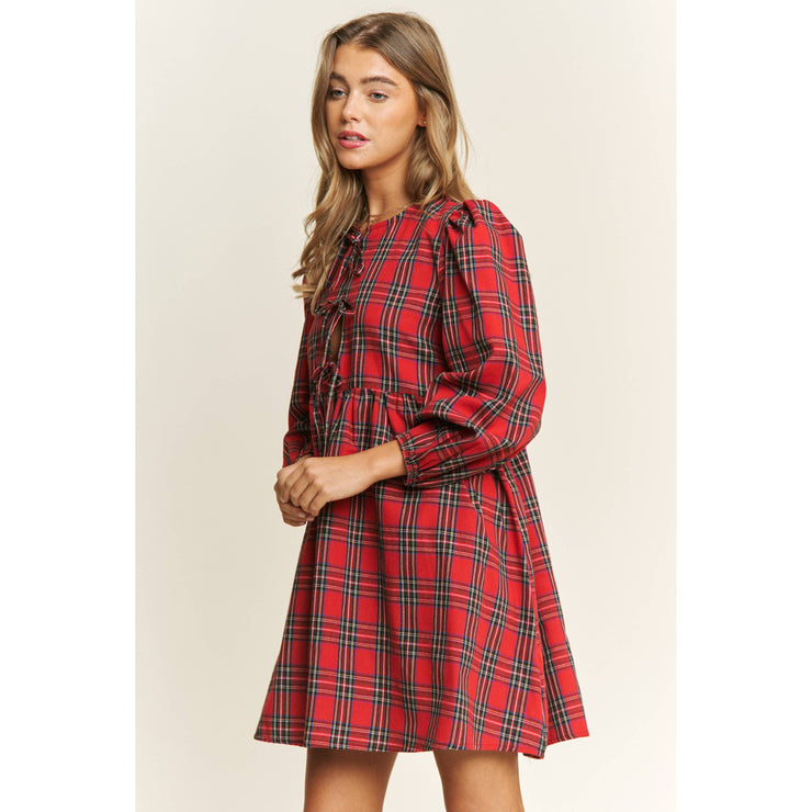 Christmas Day Plaid Dress