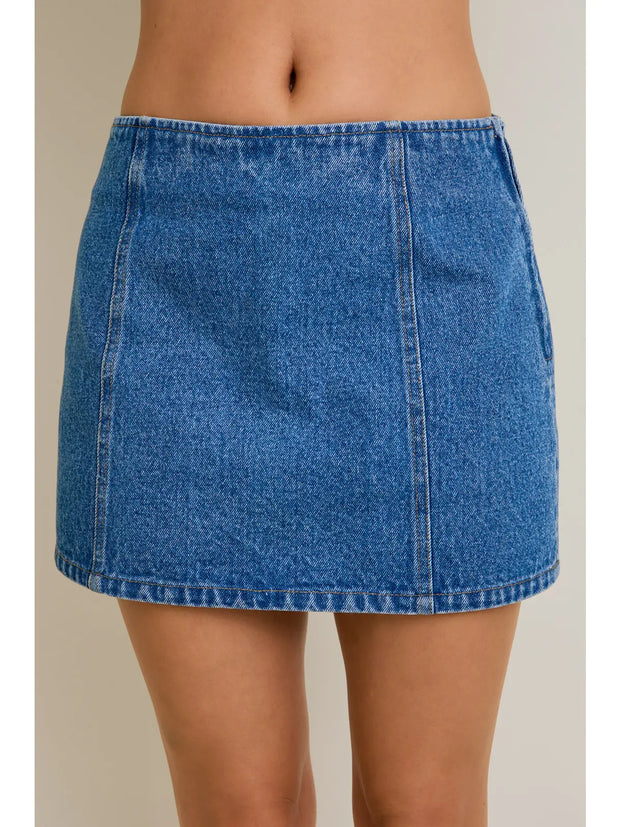 Mya Denim Mini Skirt