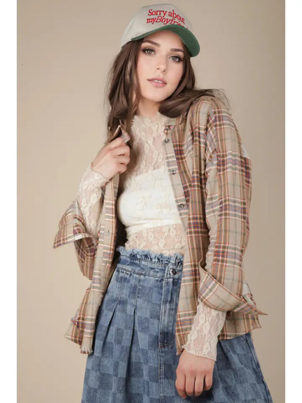 Sloane Flannel Top