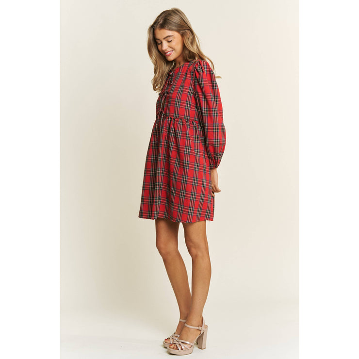 Christmas Day Plaid Dress