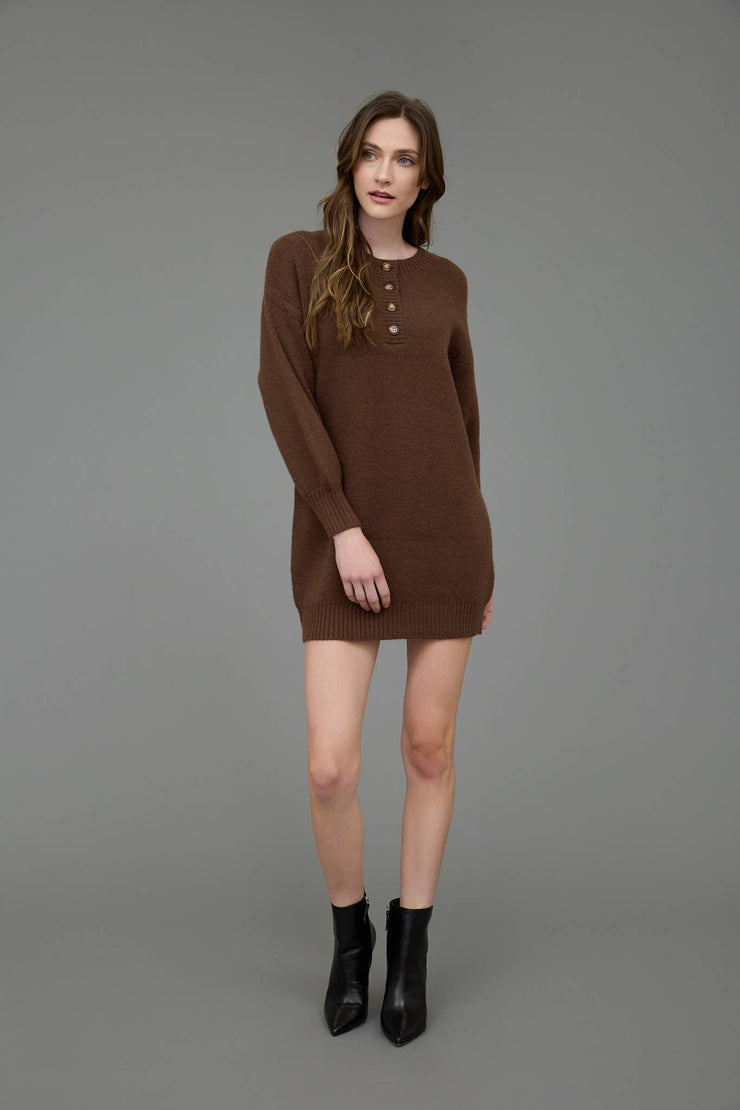 Chestnut Praline Sweater Dress