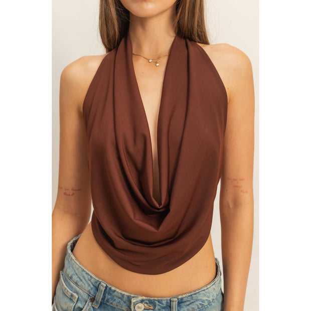 Olia Cowl Neck Top