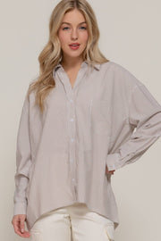 Boardwalk Stripe Oversized Shirt