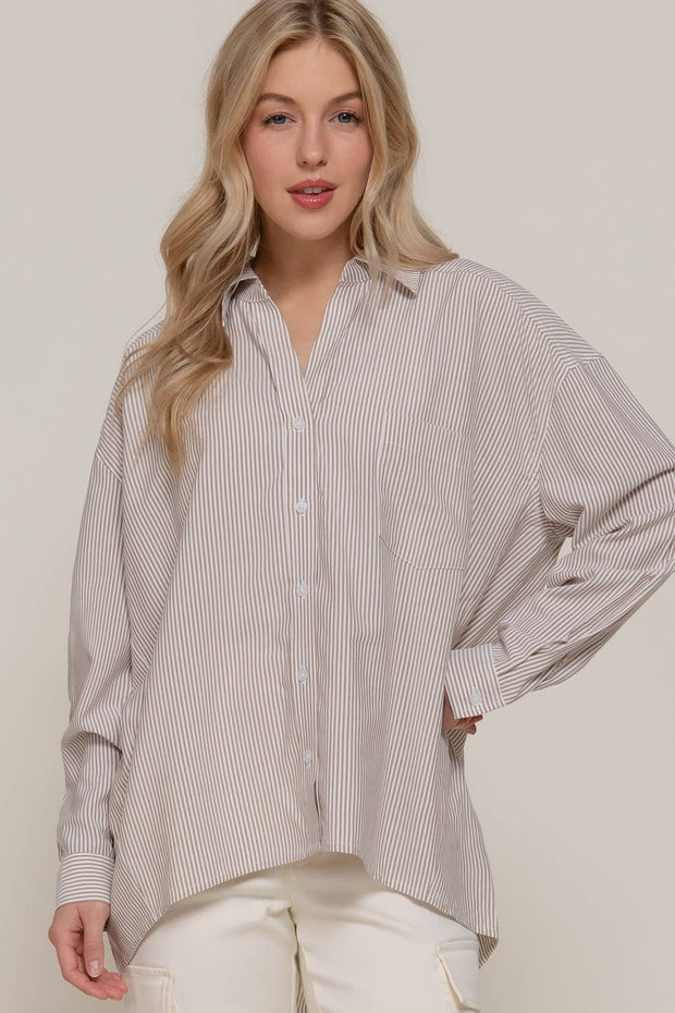 Boardwalk Stripe Oversized Shirt