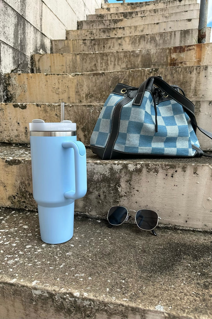 Cleo Steel Tumbler Blue