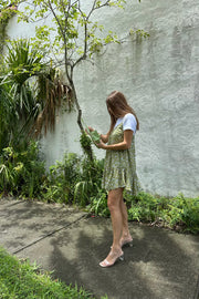 Isla Floral Mini Dress Sage