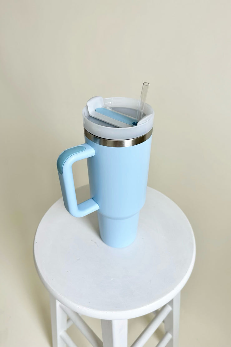 Cleo Steel Tumbler Blue