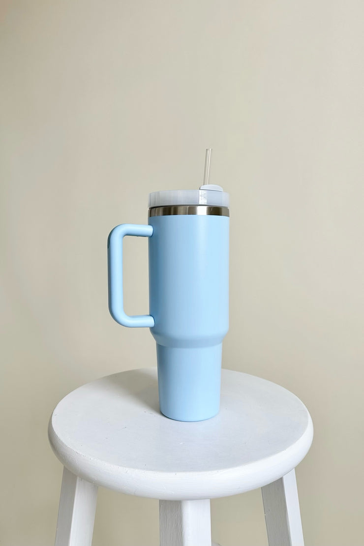 Cleo Steel Tumbler Blue