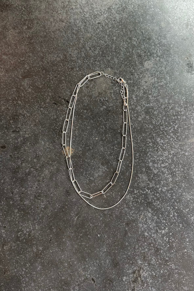 Oval Link Chain Layer Necklace