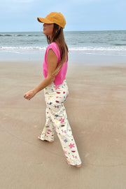 Eden Knit Vest Tank Pink
