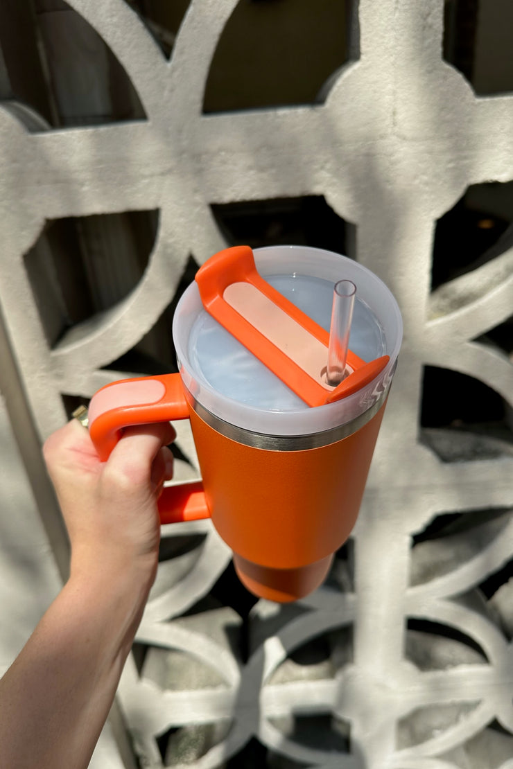 Cleo Steel Tumbler Orange