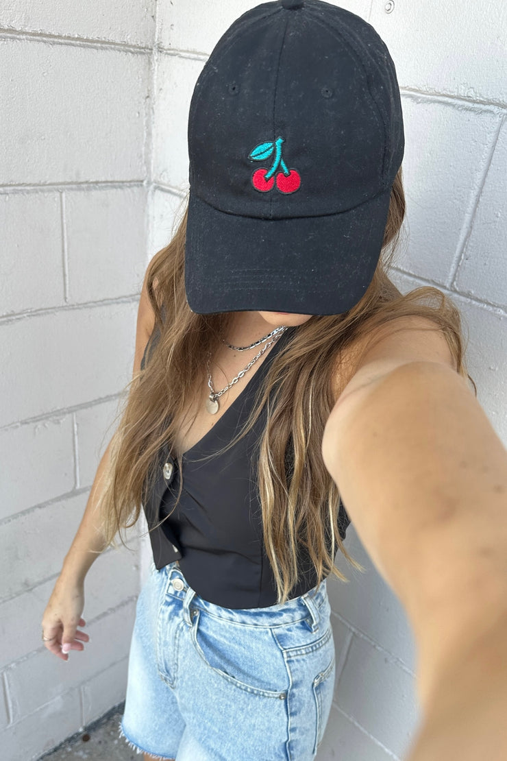 Cherry Baseball Hat