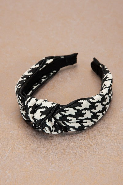 Houndstooth Knot Headband