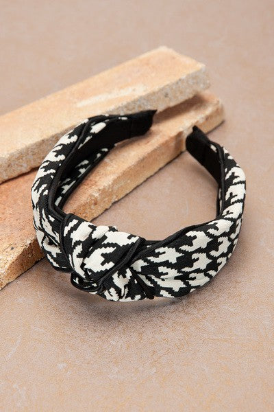 Houndstooth Knot Headband