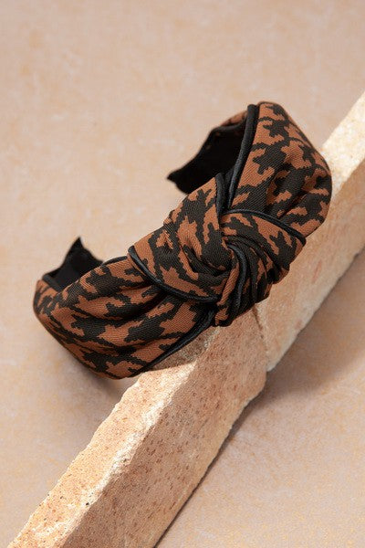 Houndstooth Knot Headband