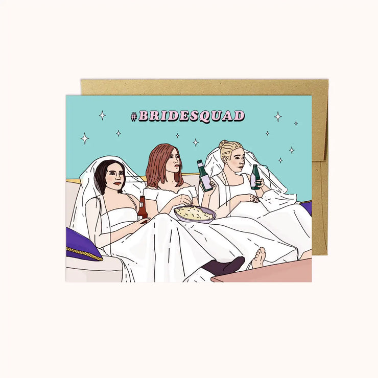 Friends #Bridesquad | Wedding Card
