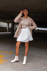 Mia Pleated Tennis Skirt White