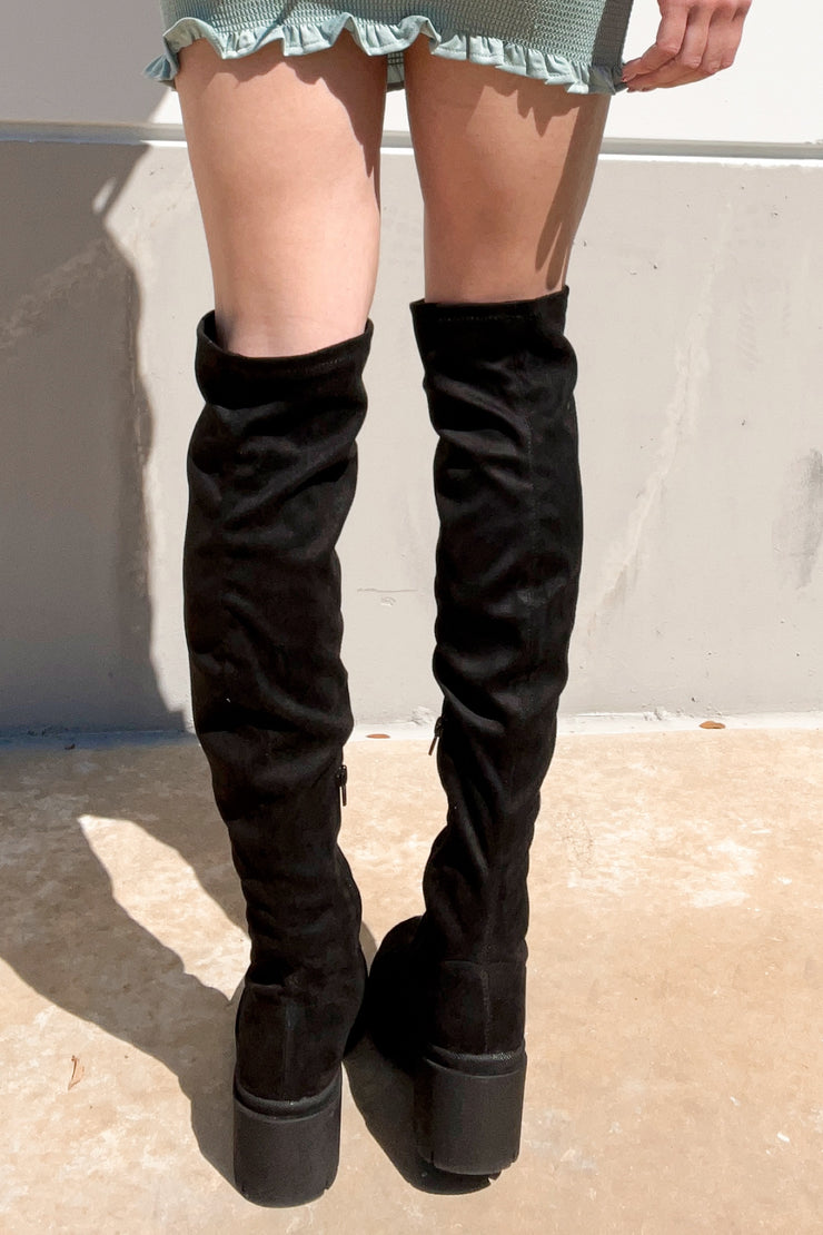 Viviana Knee High Boot Black