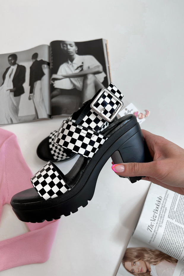 Tiffany Platform Sandals Checkered