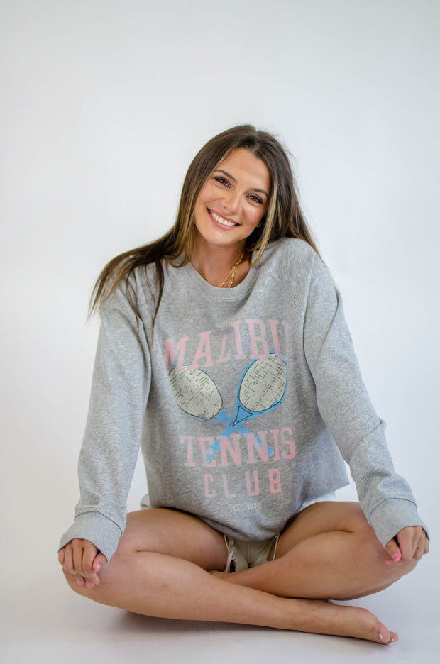 Malibu Tennis Crewneck Grey