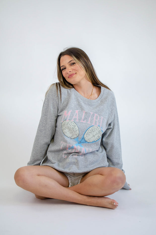 Malibu Tennis Crewneck Grey