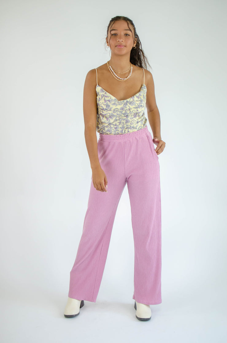 Winnie Paisley Satin Tank Cream