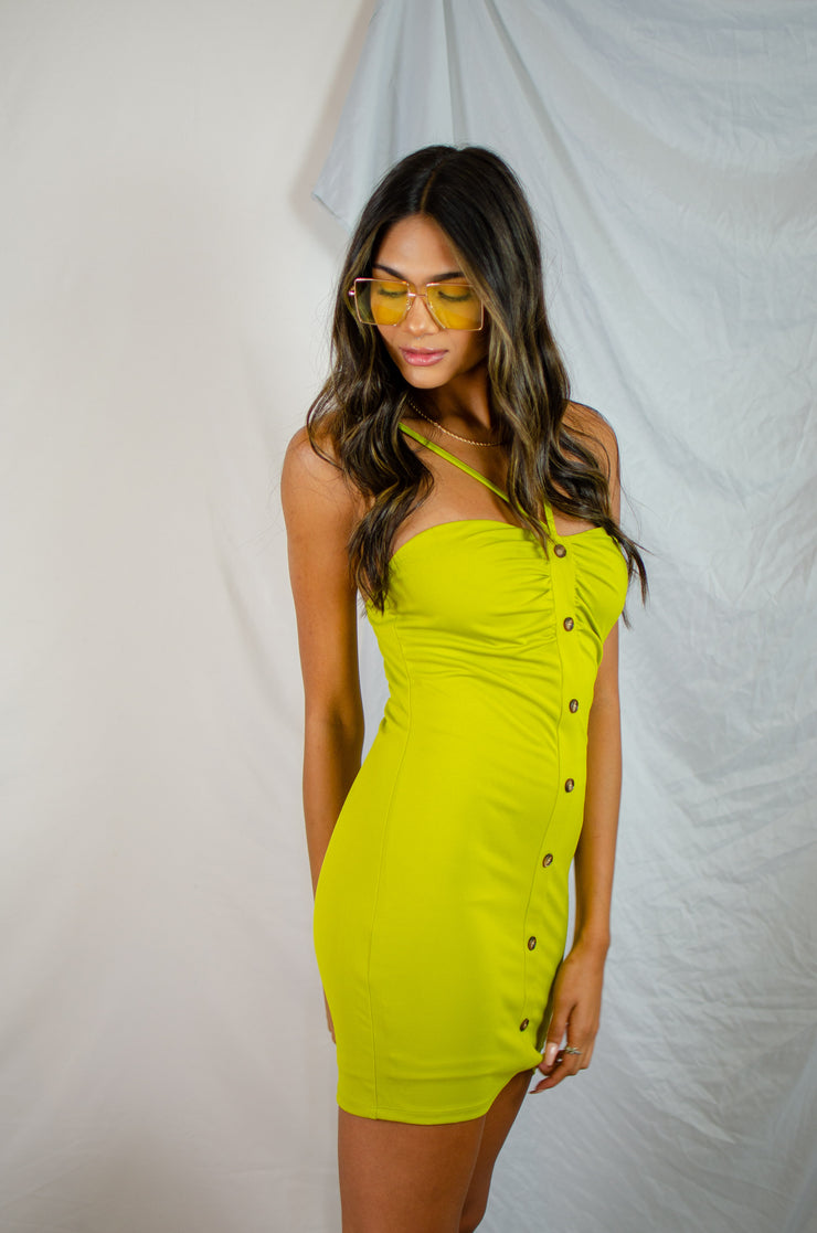 Talina Bodycon Dress Lime