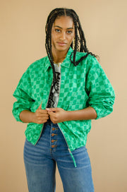 Chey Checkered Jacket Green