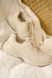 Dayton Suede Chunky Sneakers Taupe