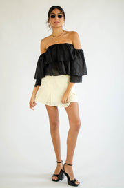 Aviana Off Shoulder Top Black