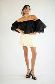 Aviana Off Shoulder Top Black