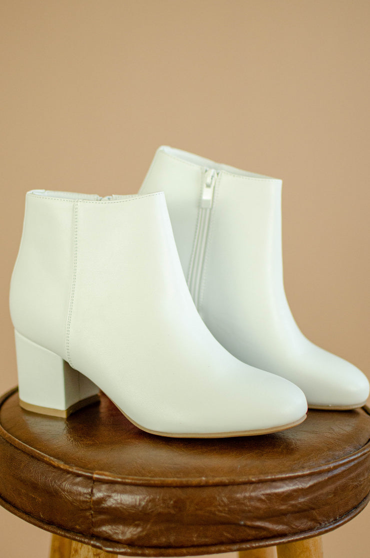 Wait for Me Booties White