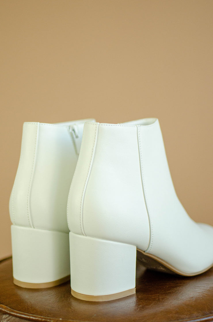 Wait for Me Booties White