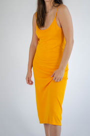 Deana Sweater Midi Dress Tangerine