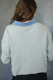 Remi Collared Pullover Grey