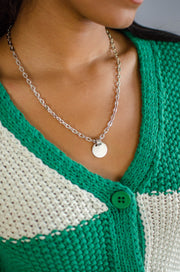 Coin Disc Chain Necklace