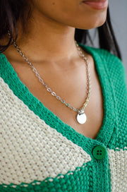 Coin Disc Chain Necklace