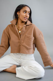 Railey Crop Sweater Mocha